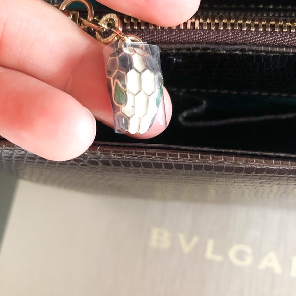 Bulgari Bvlgari Serpenti Lizard Bronze MetallicBag - Picture 12 of 16